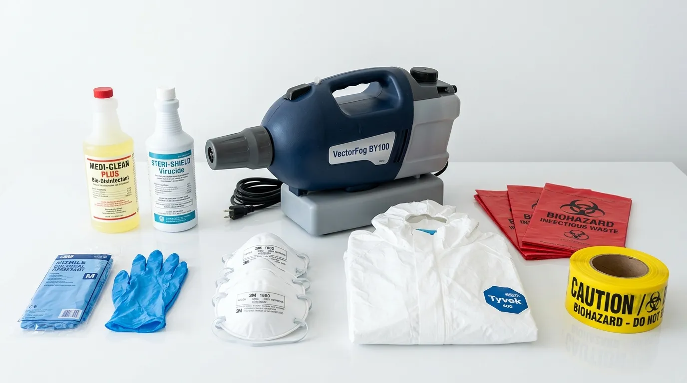 Professional biohazard remediation crew working in Ambler